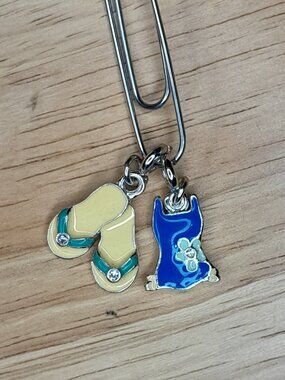 Gymboree Flip Flops and Swimsuit Charms Vintage 2005 Summer Pool Party Line